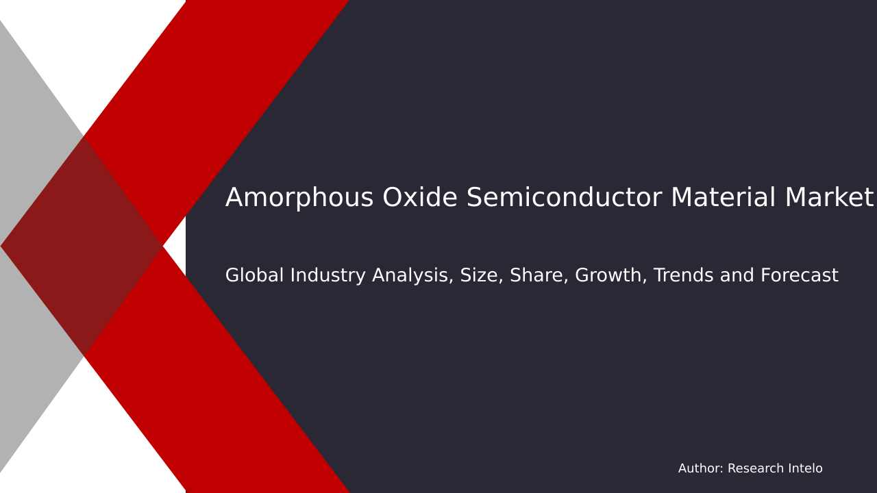 Amorphous Oxide Semiconductor Material Market Research Report 2033
