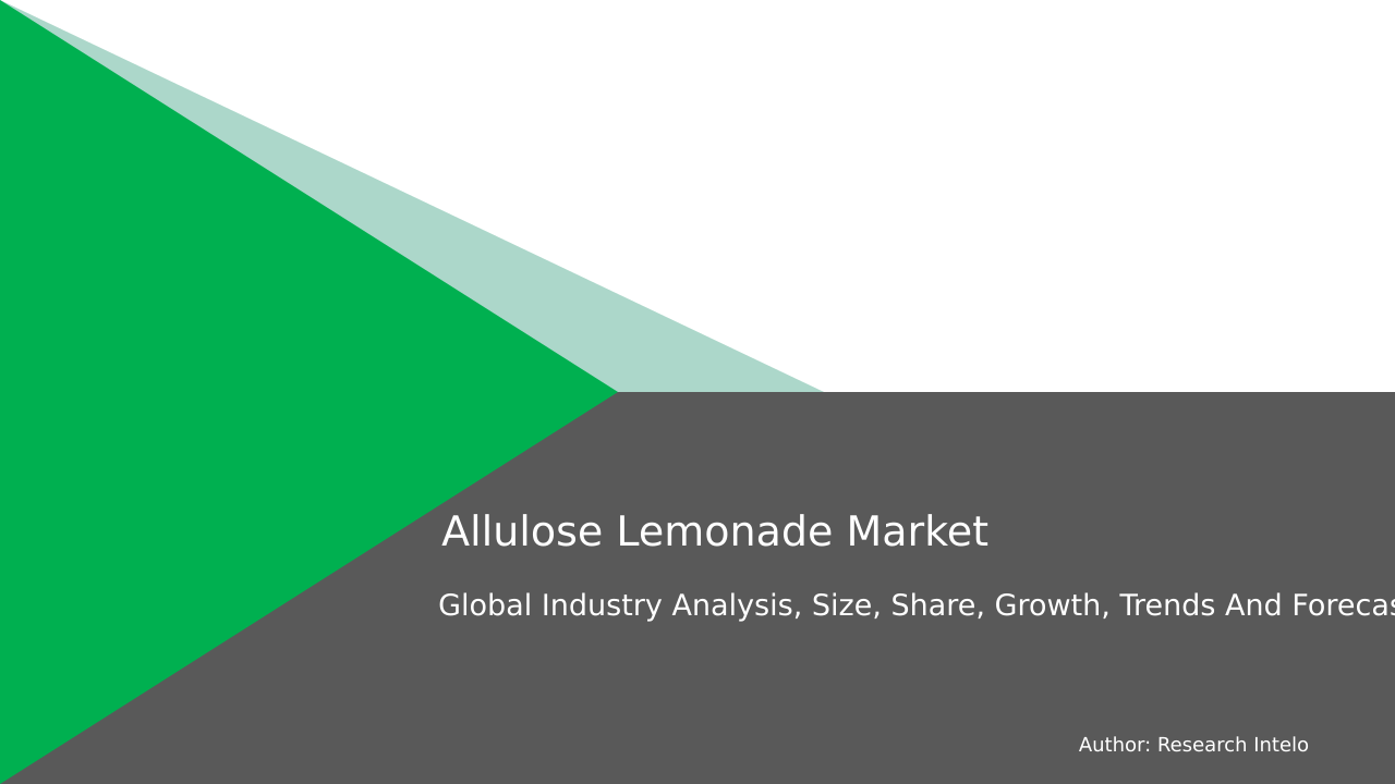 Allulose Lemonade Market Research Report 2033
